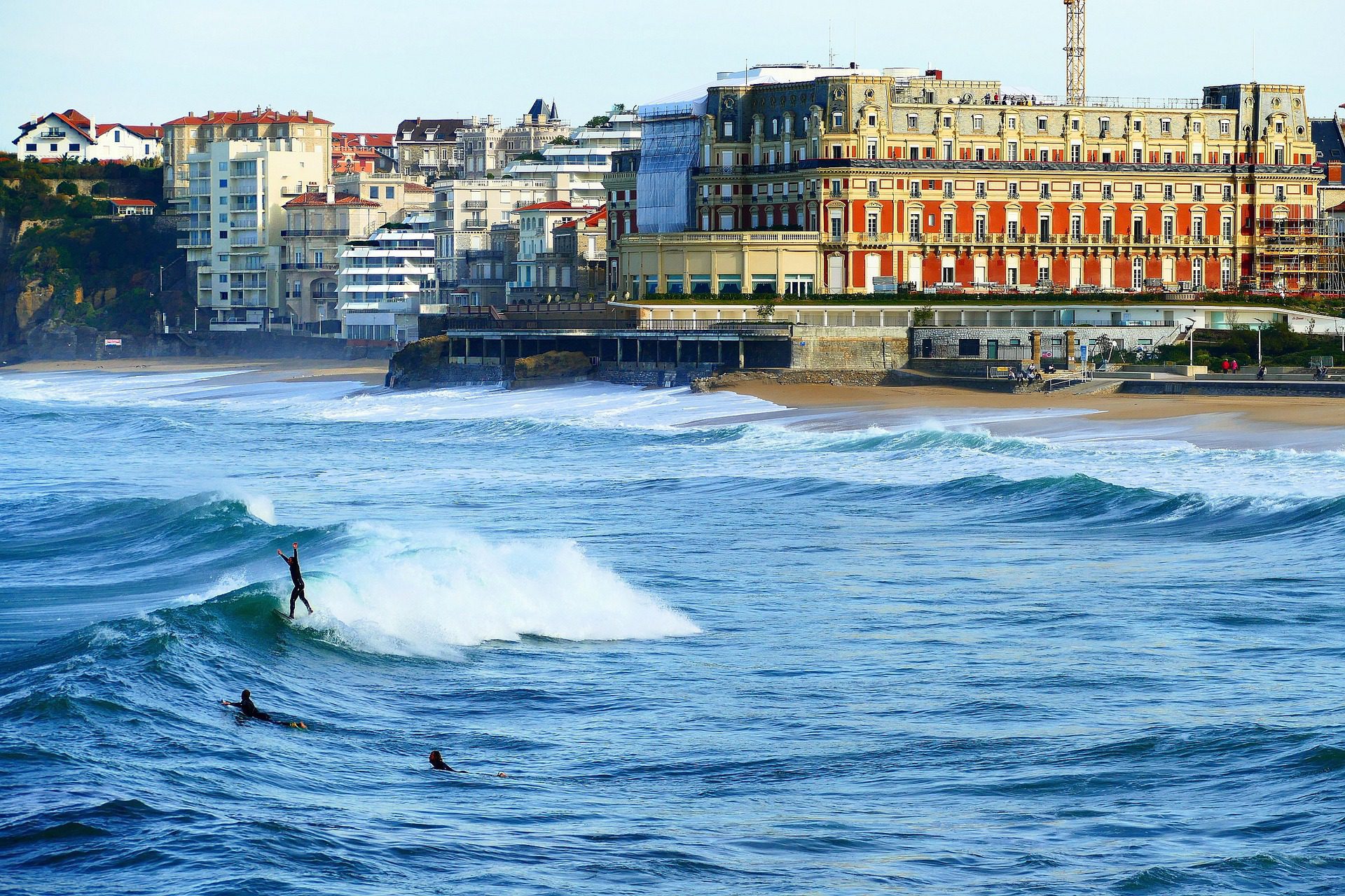 La plage de Biarritz