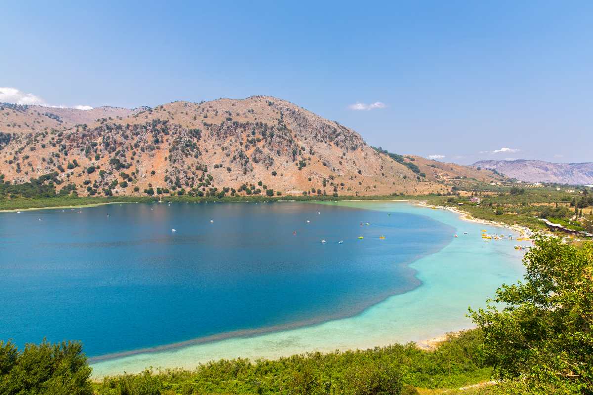 La plage de Kavros près de Georgioupolis