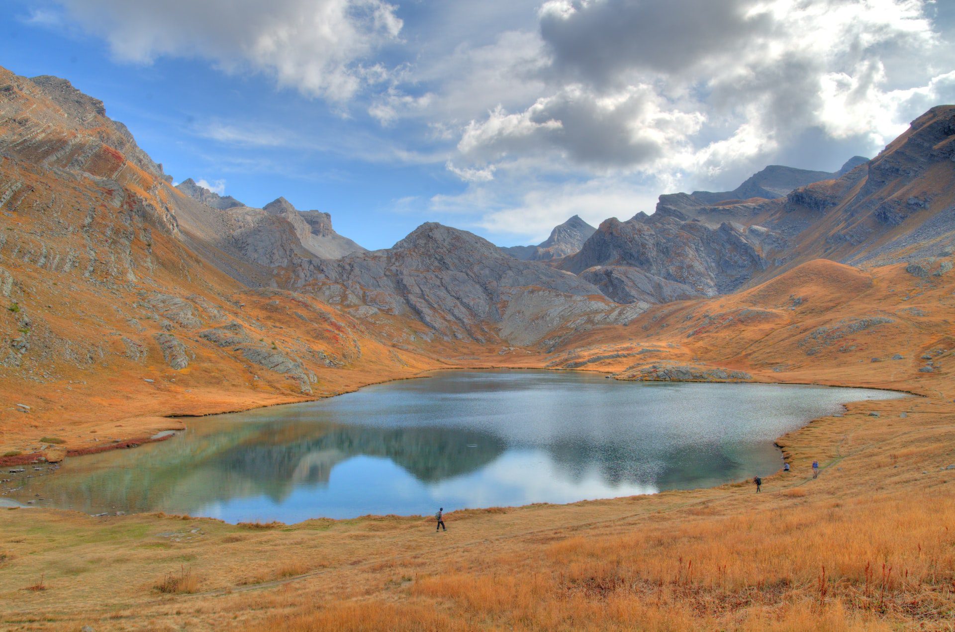 Le plan d’eau de Siguret à Jausiers